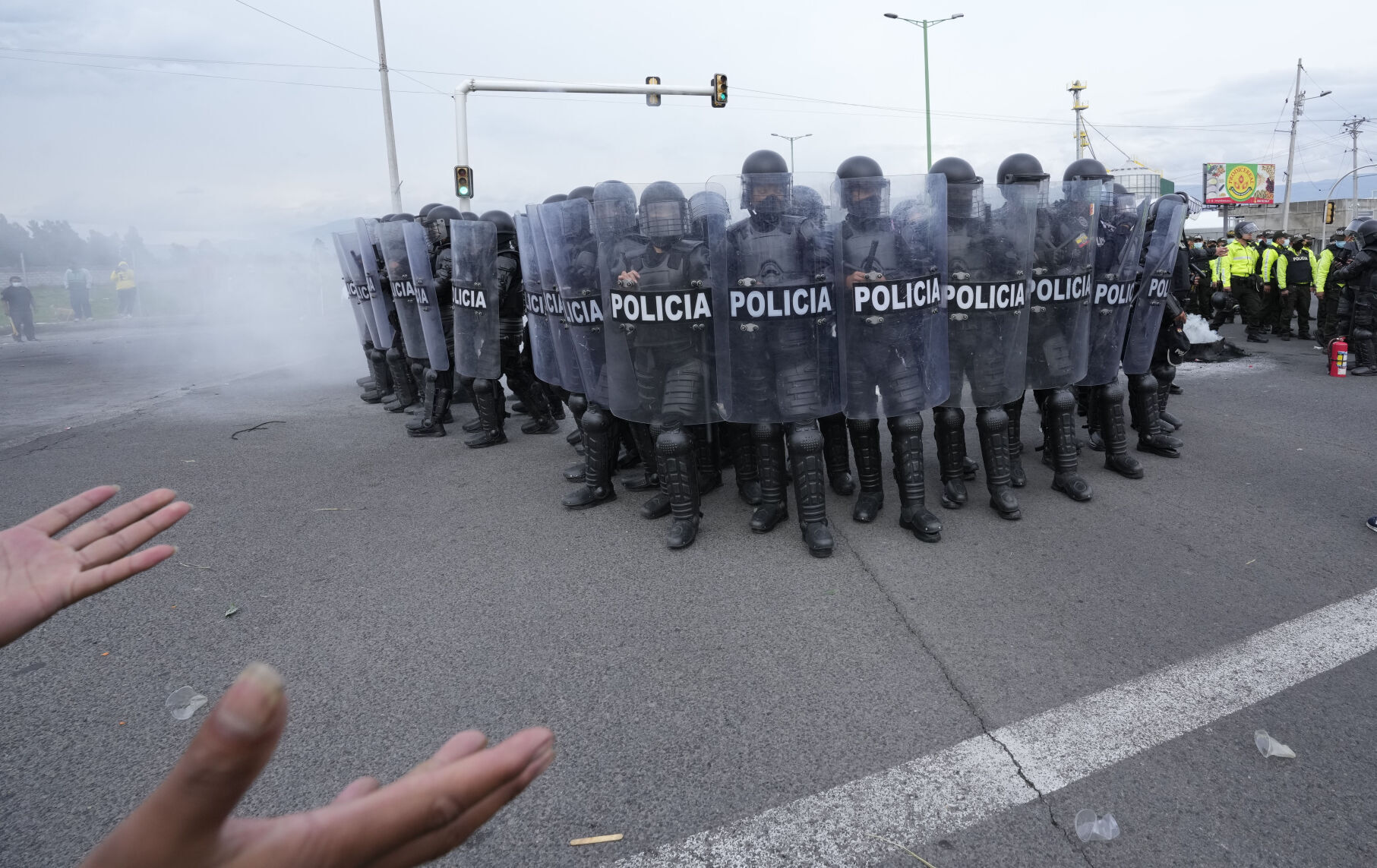 APTOPIX Ecuador Strike